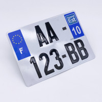 Plaque Immatriculation 4x4 (Aluminium)