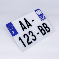 Plaque Immatriculation 4x4 (Standard - plexiglass)